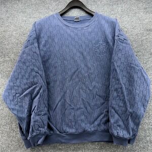 Cotton to the Core Crewneck Sweatshirt Minnesota 10000 Lakes Pullover XL Blue